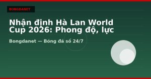 Nhận định Hà Lan World Cup 2026: Phong độ, lực lượng và kèo